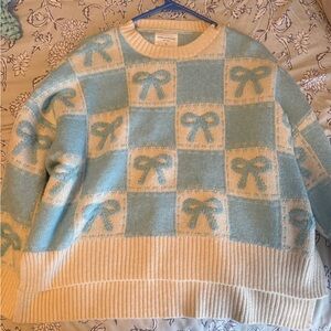 Soho & Stella Blue and Cream Sweater